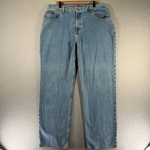 Vintage‎ Tommy Jeans Mens Light Wash Denim Jeans Relaxed Fit 40x34 Cotton Casual